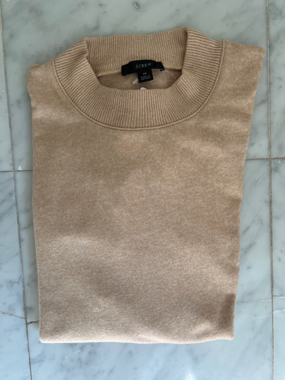 J. Crew Camel/Tan Crewneck Sweatshirt